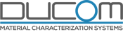 Ducom - Logo - Full - Vector (90 Gray and Light Blue-Inverted) - PNG